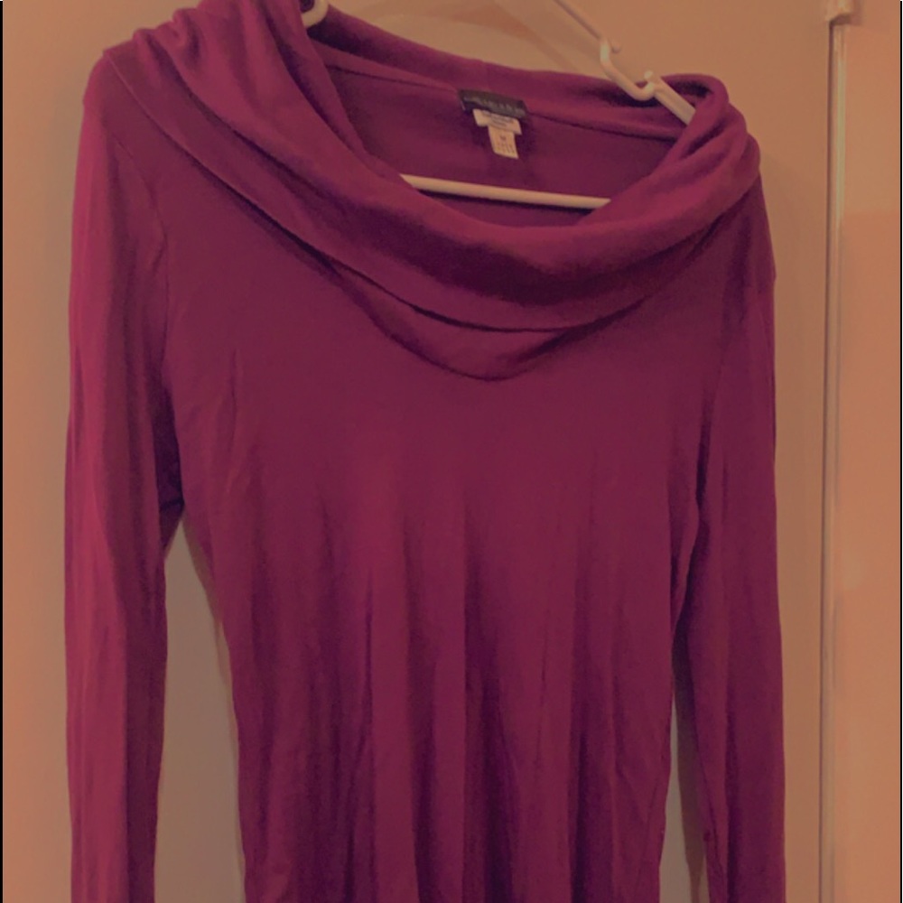 Purple Turtleneck Sweater